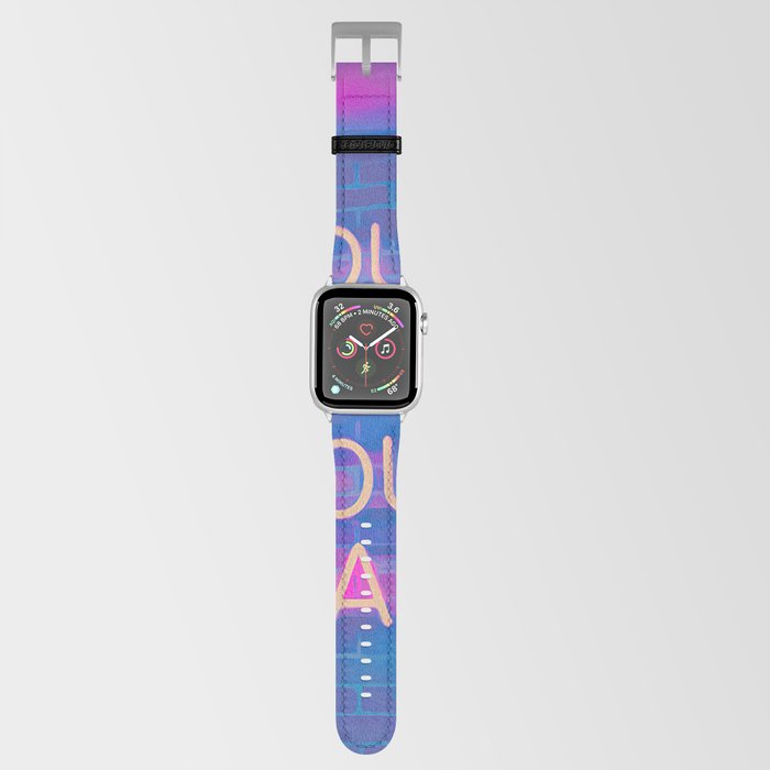 Your World Our Art pink, dreams, pastel, love, cute,  Apple Watch Band
