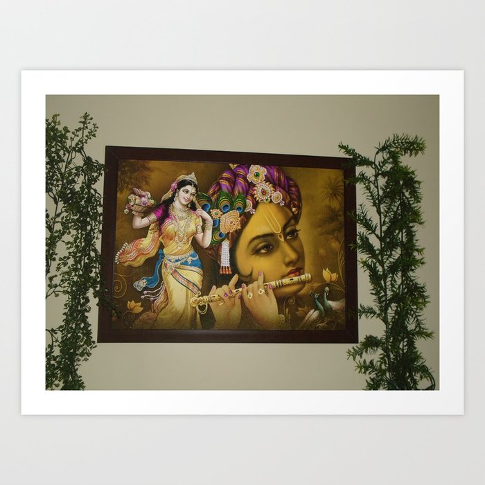 Eternal Lovers Beautiful Radha Krishna Wall Hanging Enhances