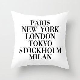 cities Throw Pillow
