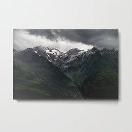 The power of the Mountains Metal Print | Thunder, Mountains, Grossglockner, Alps, Storm, Power, Digital, Photo, Color, Landscape 