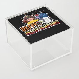 Christmas Halloween Hedgehog Happy Thanksgiving Acrylic Box