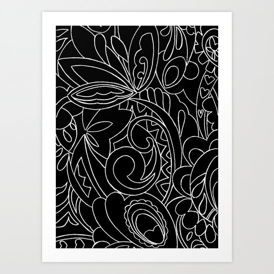 Nature black&white Art Print