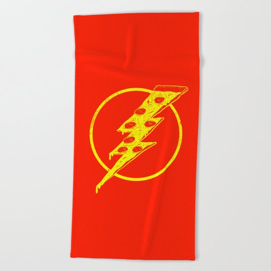 Quick Pizza Beach Towel
