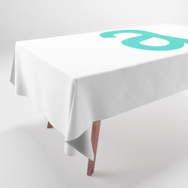 LETTER a (TURQUOISE-WHITE) Tablecloth