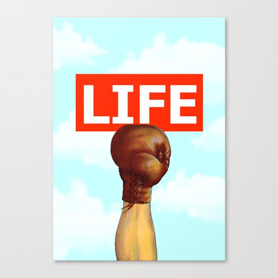 kick life back Canvas Print