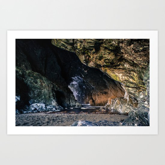 Under Tintagel Castle Art Print