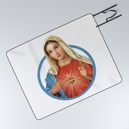  Mother of God Mary Our Lady of Perpetual Help Picnic Blanket