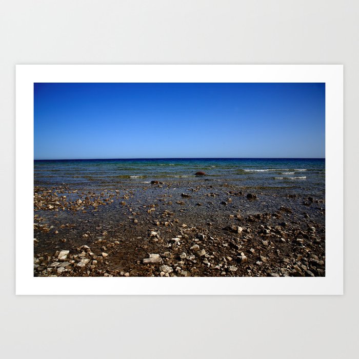 Lake Huron Rocky Beach 2010 #5 Art Print