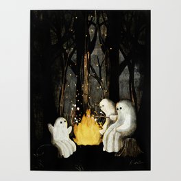 Marshmallows and ghost stories Poster