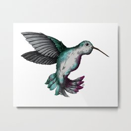 Hummingbird Mid-flight  Metal Print