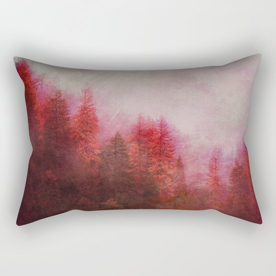 Dreamy Autumn Forest Rectangular Pillow