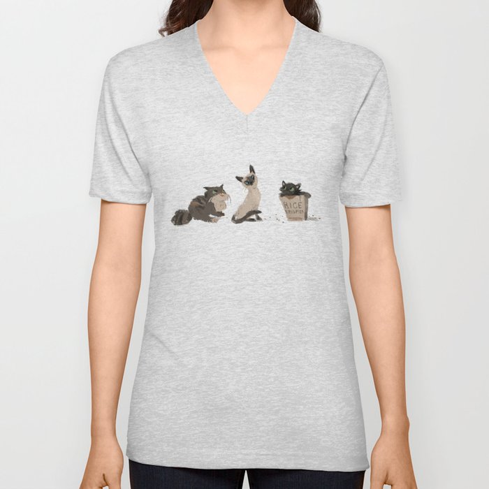 Cats Cats Cats V Neck T Shirt