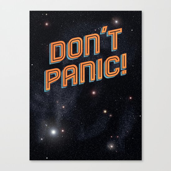 Don't Panic Canvas Print