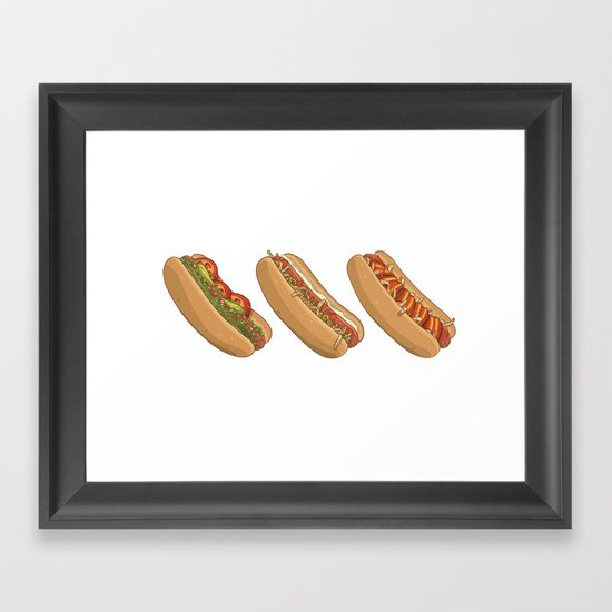 City Dogs Framed Art Print