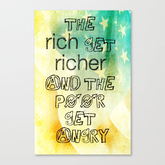rich and poor _ US AND THEM Canvas Print
