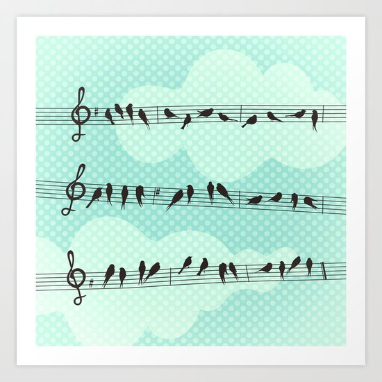 Musical Nature Art Print