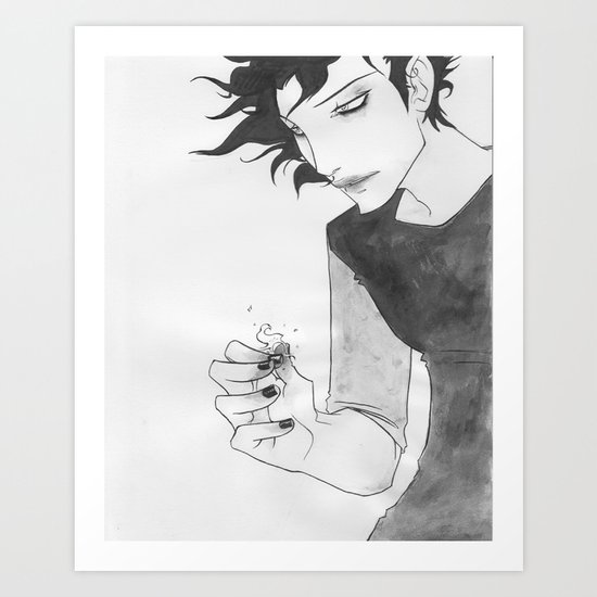 Gaki - Sumi-e Art Print