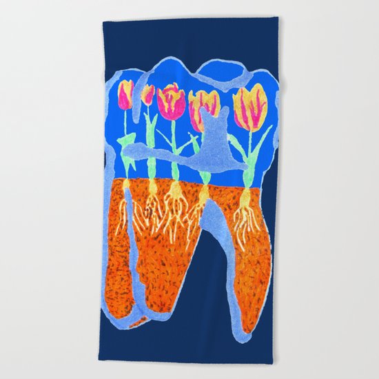 Tooth Terrarium 2 Beach Towel