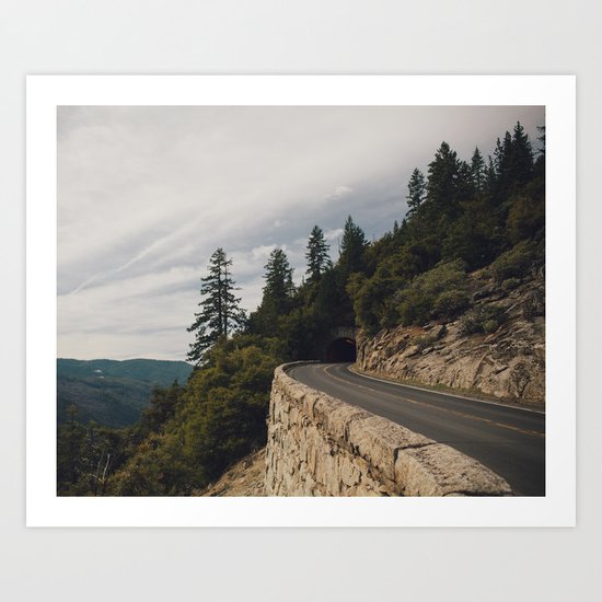 Yosemite Tunnel Art Print