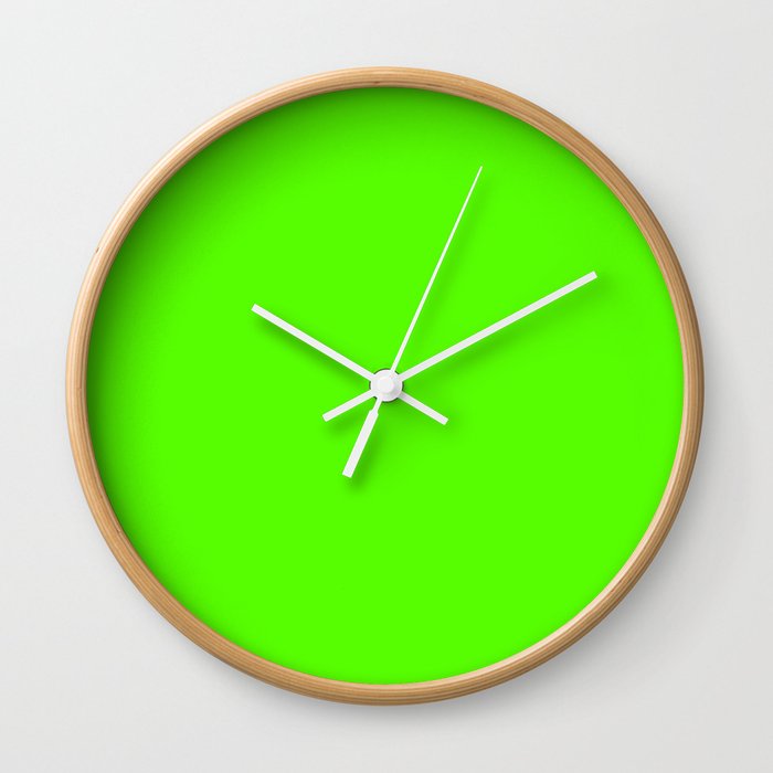 Monochrome green 85-255-0 Wall Clock