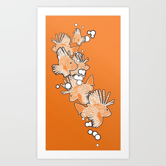 Scorpio fish Art Print