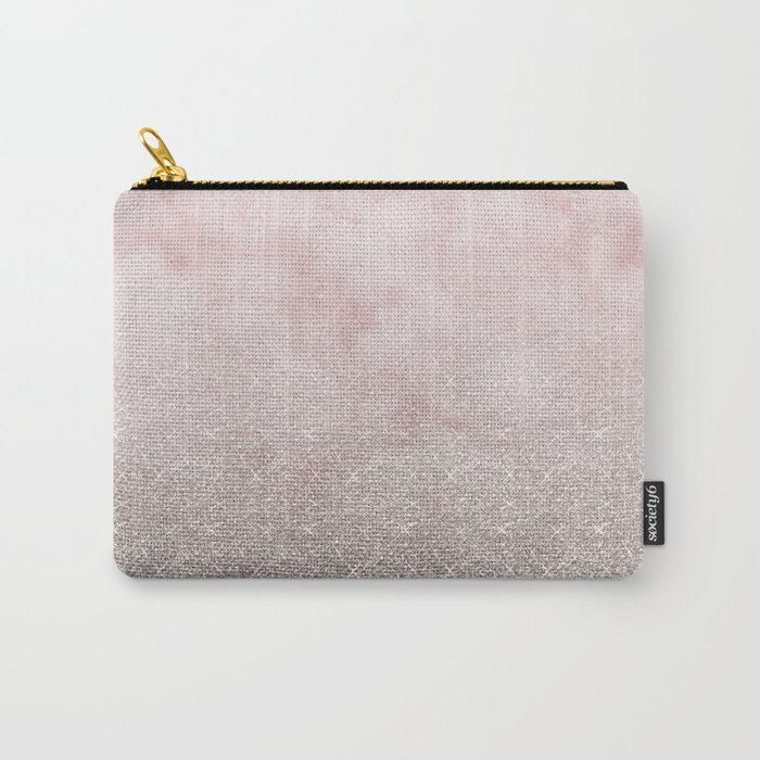 Beige glitter gradient on cotton candy clouds Carry-All Pouch
