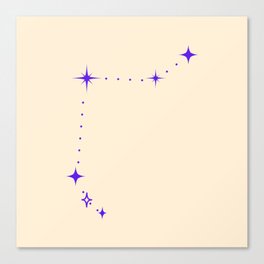 Aries Zodiac Constellation Canvas Print