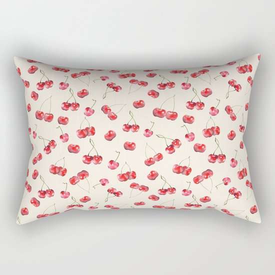 Cherry Pattern Rectangular Pillow