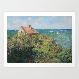 Fisherman's Cottage at Varengeville by Claude Monet Art Print