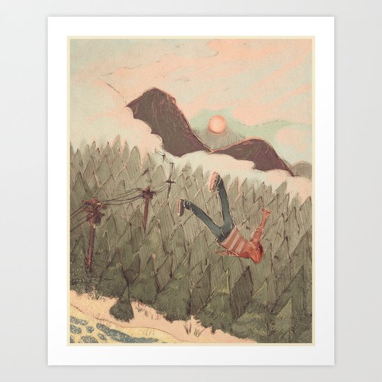 Ease my Mind Art Print