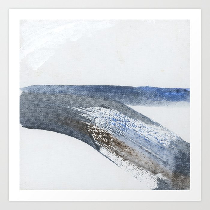 Horizon 29 - minimal abstract ocean Art Print