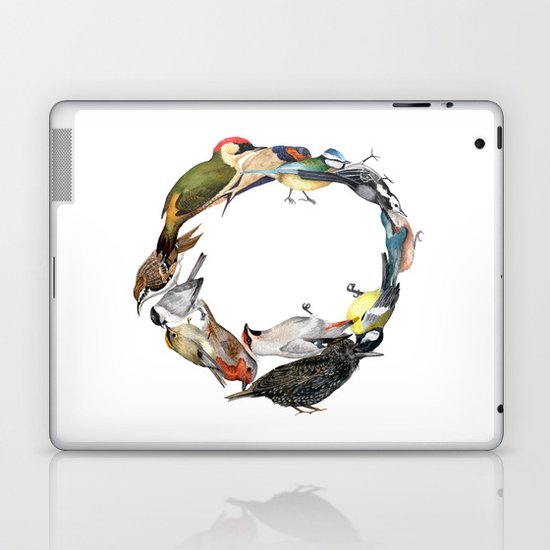 Bird Wreath Laptop & iPad Skin