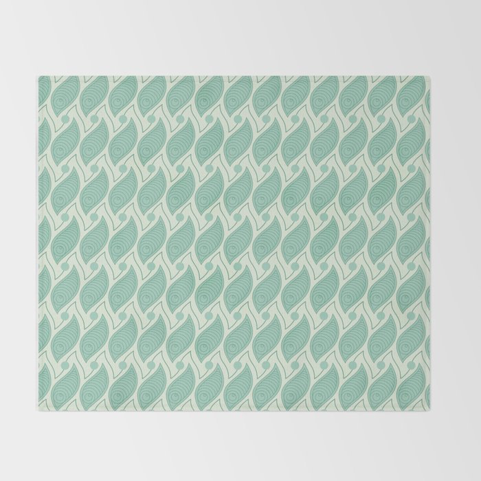 Background Abstract Green Pattern 5 Vector Texture Design Throw Blanket By Zentanglehouse