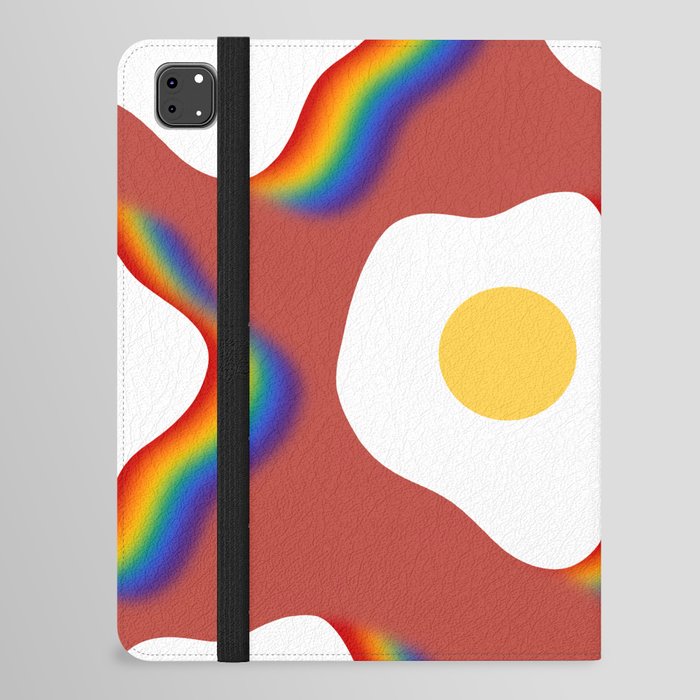 Rainbow fried egg pattern 5 iPad Folio Case