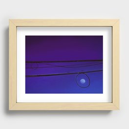 Moonrise on the high wire Recessed Framed Print