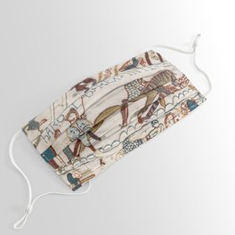 Battle of Hastings- Bayeux Tapestry King Harold Is Killed Arrow In Eye Face Mask