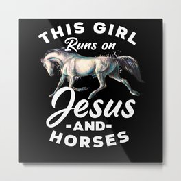 Jesus Horse Riding Metal Print | God, Christian, Giftidea, Evangelic, Cross, Christianity, Christ, Jesus, Church, Christians 