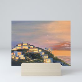 Santa Monica Coastline Mini Art Print