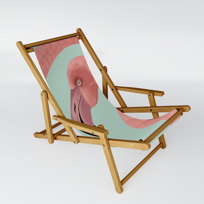 Flamingo long loop neck abstract Sling Chair