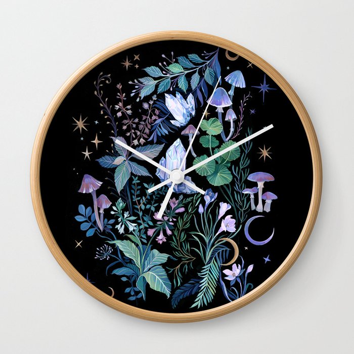 Mystical Garden Wall Clock