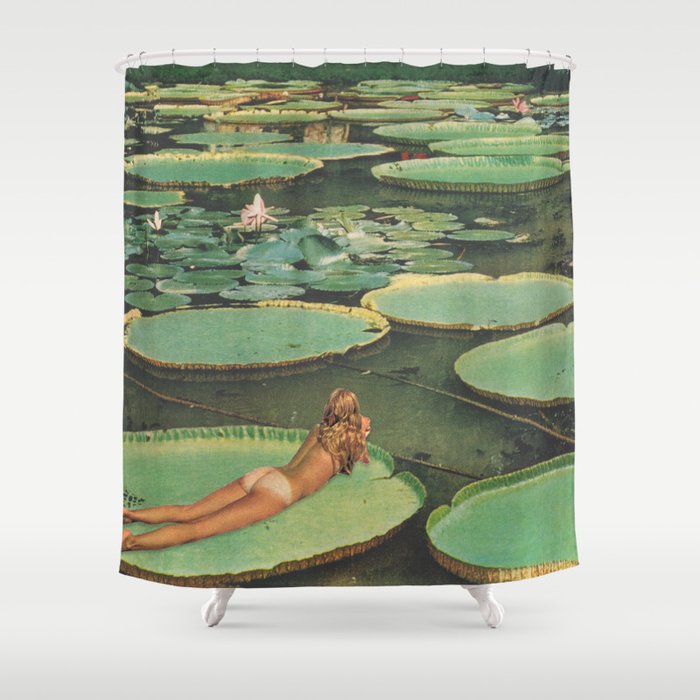LILY POND LANE by Beth Hoeckel Shower Curtain
