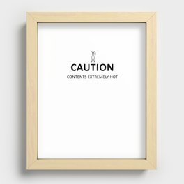 Caution Recessed Framed Print