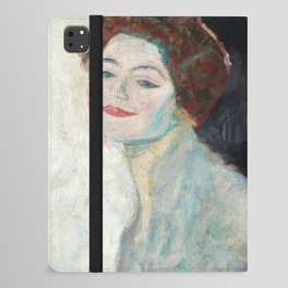 Lady in White, 1917-1918 by Gustav Klimt iPad Folio Case