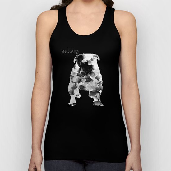 the bulldog Unisex Tank Top