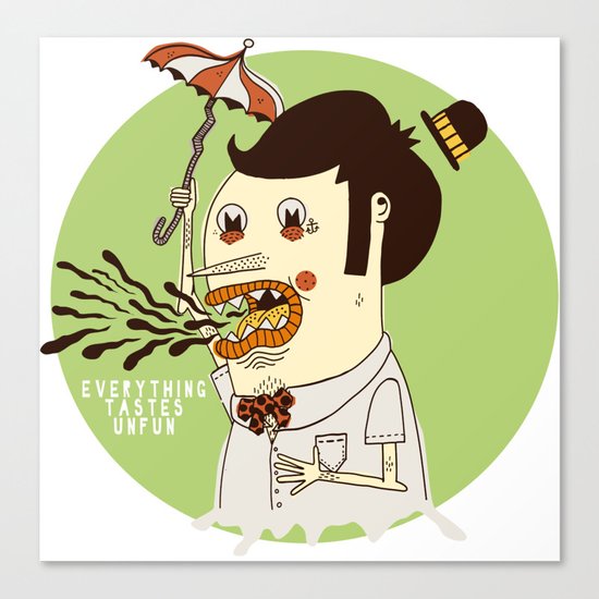 Everything Tastes Unfun Canvas Print