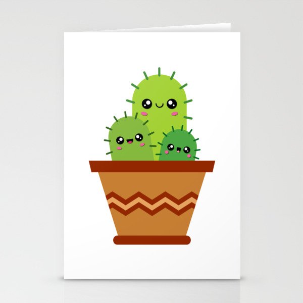 Cactus Family Stationery Cards