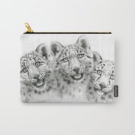 Snow Leopard cubs  SK056 Carry-All Pouch