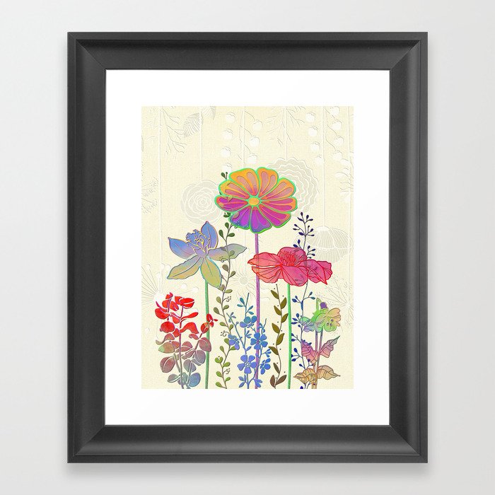 Flower Tales 4 Framed Art Print