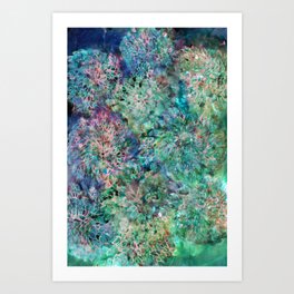 Banksia Cool Blue Art Print