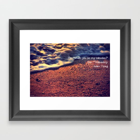 Sea romance Framed Art Print